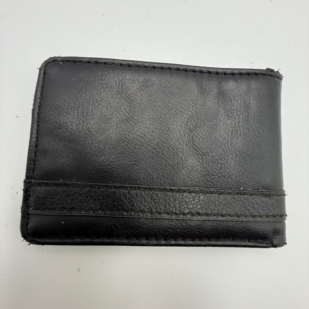Express NYC Bifold Wallet OS Black Minimalist Professional Accessory - Picture 3 of 6